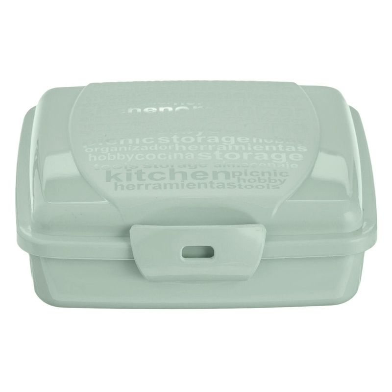 Casa si Gradina - Bucatarie si vesela - Organizare si depozitare bucatarie - Cutii alimentare - Caserola sandwich, model toast, culoare verde menta,  0,55l, potrivita pentru cuptor microunde,  13 x 13 x 5cm - Infinity.ro