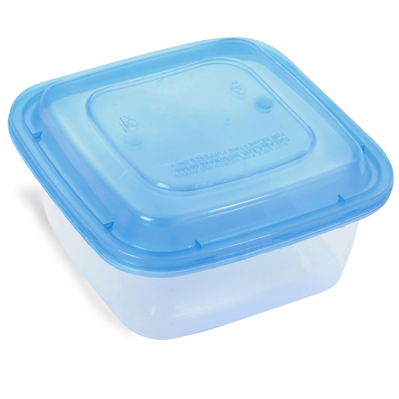 Set caserole alimente, model ciel, capacitate 1l, 4 bucati, plastic transparent