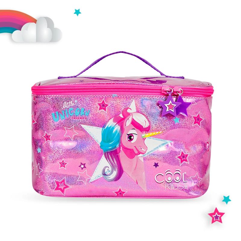 Sport si Outdoor - Camping - Bucatarie de camping - Cutii si genti frigorifice - Geanta termica pentru pranz, Perletti, 15x15x23 cm, model Unicorn, colectia Cool Kids - Infinity.ro