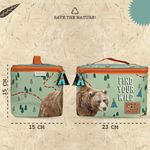 Sport si Outdoor - Camping - Bucatarie de camping - Cutii si genti frigorifice - Geanta termica pentru pranz, Perletti, 15x15x23 cm, model Urs, colectia Cool Kids - Infinity.ro