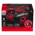 Jucarii, Copii si Bebe/Jucarii si jocuri/Vehicule si jucarii cu telecomanda/Masinute - Masina cu telecomanda, stunt 360°, r/c, rotire 360°, lumini colorate, raza 9m, rosu negru - Infinity.ro