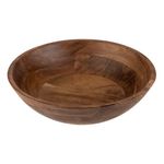 Casa si Gradina - Bucatarie si vesela - Vesela si tacamuri - Farfurii si boluri - Bol salata, model natural, lemn, culoare maro, diametru 29 cm, inaltime 10.5 cm, capacitate 3.5 l - Infinity.ro