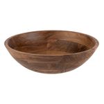 Casa si Gradina - Bucatarie si vesela - Vesela si tacamuri - Farfurii si boluri - Bol salata, model natural, lemn, culoare maro, diametru 29 cm, inaltime 10.5 cm, capacitate 3.5 l - Infinity.ro