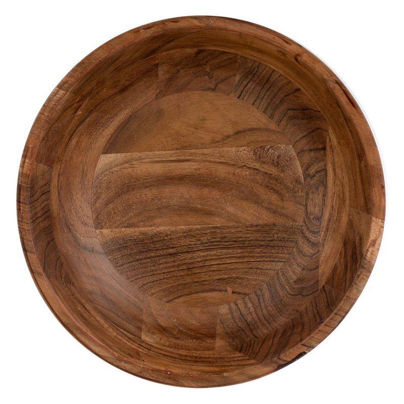Casa si Gradina - Bucatarie si vesela - Vesela si tacamuri - Farfurii si boluri - Bol salata, model natural, lemn, culoare maro, diametru 29 cm, inaltime 10.5 cm, capacitate 3.5 l - Infinity.ro
