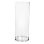 Casa si Gradina - Decoratiuni - Obiecte decorative - Vaze si boluri decorative - Vaza sticla, cilindrica, transparenta, diametru 15 x 40cm - Infinity.ro