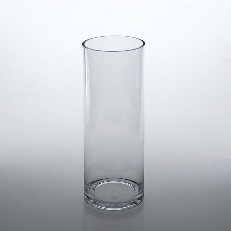Casa si Gradina - Decoratiuni - Obiecte decorative - Vaze si boluri decorative - Vaza sticla, cilindrica, transparenta, diametru 15 x 40cm - Infinity.ro
