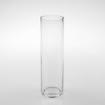 Casa si Gradina - Decoratiuni - Obiecte decorative - Vaze si boluri decorative - Vaza sticla, 8 x 28cm, transparenta, forma cilindrica - Infinity.ro