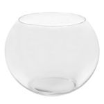 Casa si Gradina - Decoratiuni - Obiecte decorative - Vaze si boluri decorative - Vaza sticla 10x 7.6cm, transparent - Infinity.ro