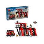 Jucarii, Copii si Bebe - Jucarii si jocuri - Figurine - Playset Lego 60414 Fire station with Fire engine - Infinity.ro