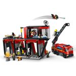 Jucarii, Copii si Bebe - Jucarii si jocuri - Figurine - Playset Lego 60414 Fire station with Fire engine - Infinity.ro