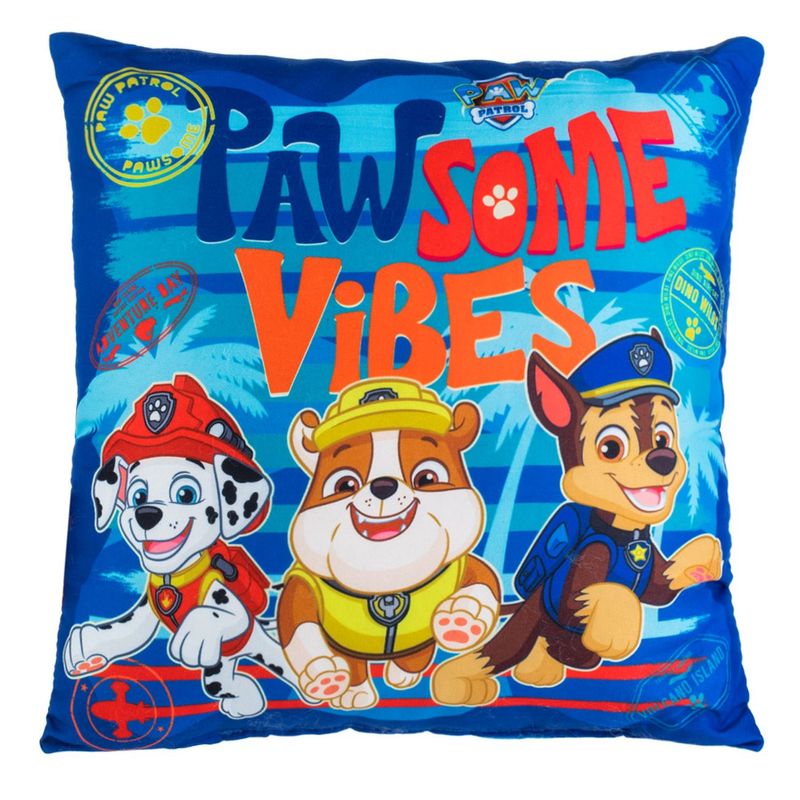 Casa si Gradina - Textile si covoare - Perne si pilote - Perne decorative - Perna decorativa paw patrol, albastra, 30x 30cm, poliester - Infinity.ro