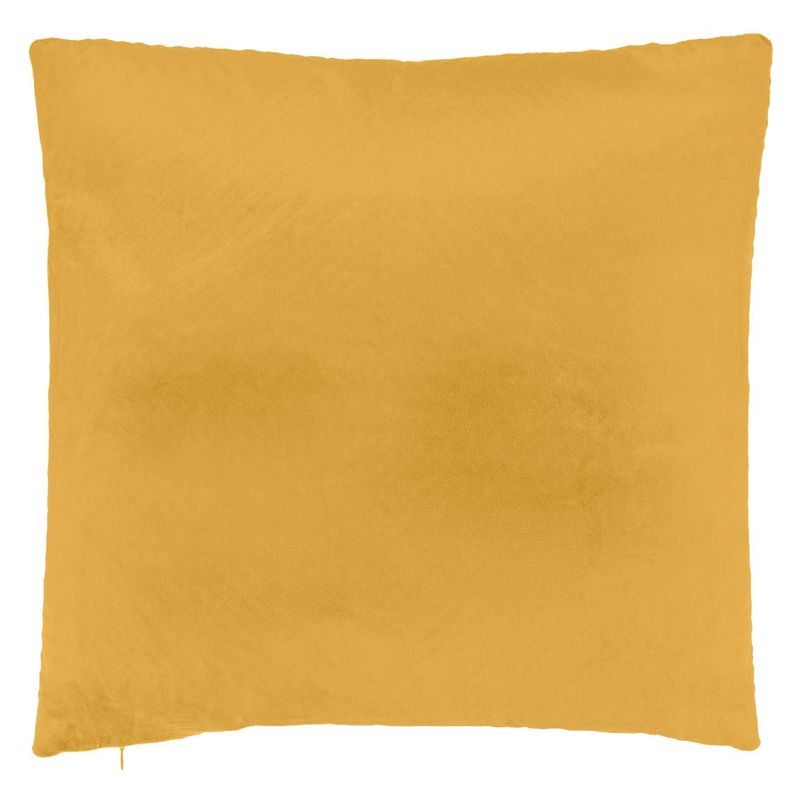Casa si Gradina - Textile si covoare - Perne si pilote - Perne decorative - Perna decorativa velvet, galben mustar, 45 x 45cm, dungi reliefate - Infinity.ro