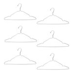 Casa si Gradina - Mobilier - Organizare si depozitare - Umerase si valeti - Umerase metalice, 40cm, interior plastic gri, set 6 bucati - Infinity.ro