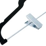 Casa si Gradina - Mobilier - Organizare si depozitare - Umerase si valeti - Umeras catifelat, metal, clips, negru - Infinity.ro