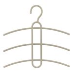 Casa si Gradina - Mobilier - Organizare si depozitare - Umerase si valeti - Umeras plastic 3 spatii, set 2 bucati, gri, 34 x 36 x 1 cm - Infinity.ro