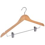 Casa si Gradina - Mobilier - Organizare si depozitare - Umerase si valeti - Umeras lemn, 45cm, cu clips - Infinity.ro