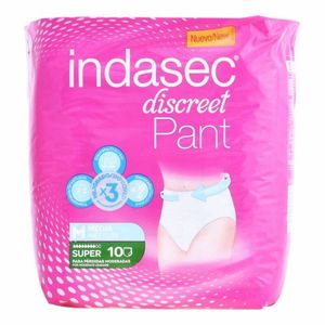 Scutece pentru Incontinenta Pant Super Talla Mediana Indasec Pant Super (10 uds)