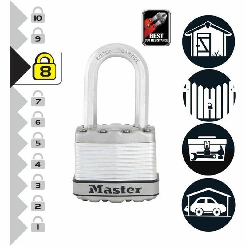 Casa si Gradina - Constructii - Feronerie si accesorii - Lacate - Lacat cu cheie Master Lock Otel 50 mm - Infinity.ro