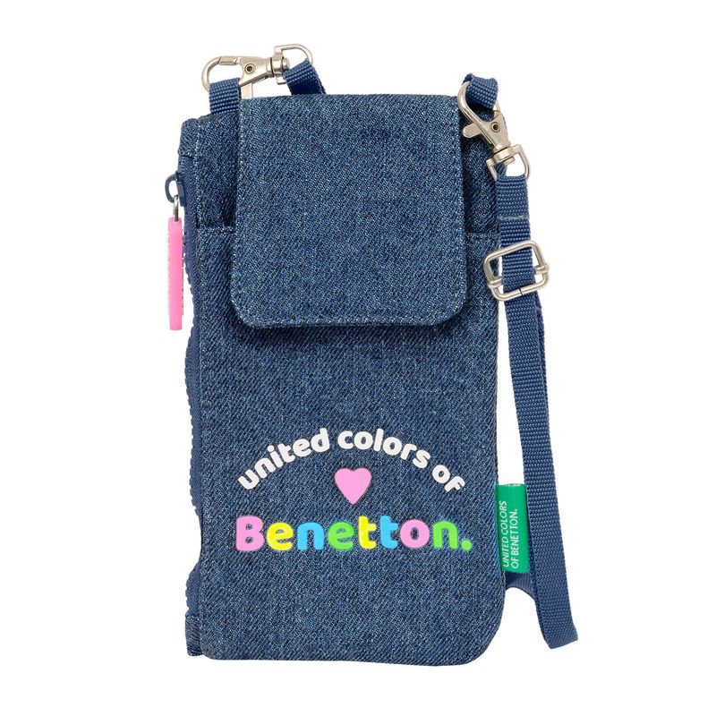 Fashion, accesorii si bijuterii - Copii - Accesorii copii - Genti si rucsacuri copii - Portofel Benetton Denim Geanta pentru mobil Albastru - Infinity.ro