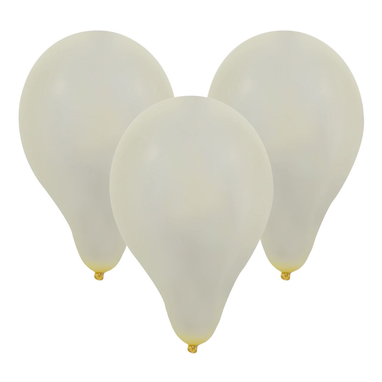 Set baloane petrecere, latex, alb, 30cm, 10 bucati