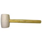 Casa si Gradina - Constructii - Scule de mana si unelte - Ciocane si dalti - Ciocan cauciuc tip francez 450gr alb coada lemn DSH 010828 - Infinity.ro