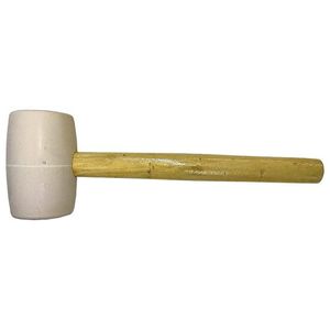 Ciocan cauciuc tip francez 450gr alb coada lemn DSH 010828