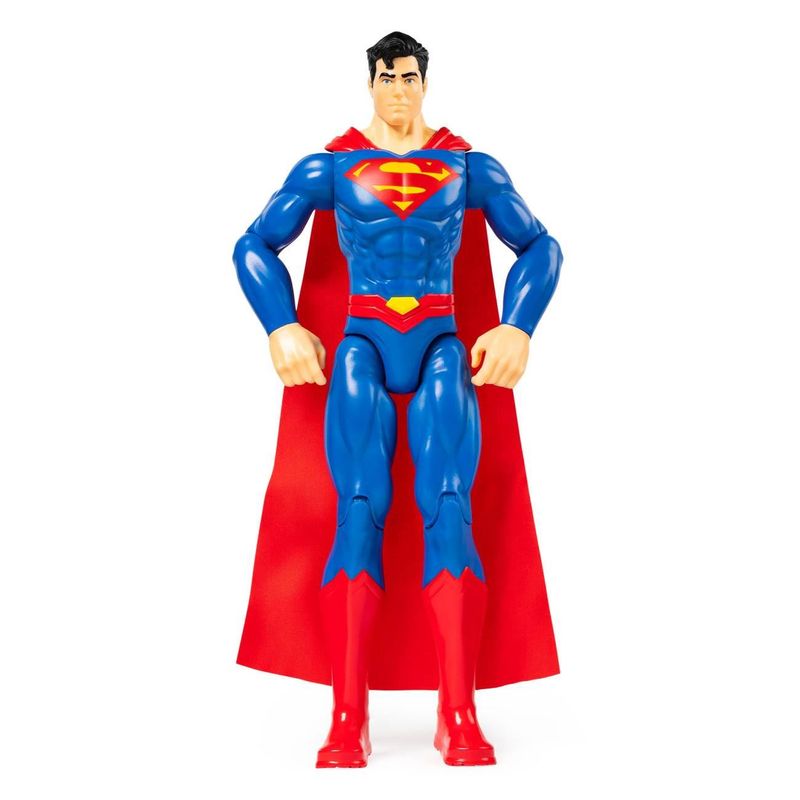 Jucarii, Copii si Bebe - Jucarii si jocuri - Figurine - Figura de actiune superman, spin master, 30 cm, 11 articulatii, capa textila, albastru-rosu - Infinity.ro