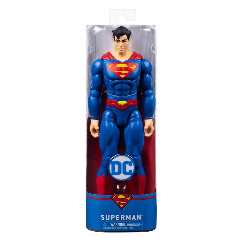 Jucarii, Copii si Bebe - Jucarii si jocuri - Figurine - Figura de actiune superman, spin master, 30 cm, 11 articulatii, capa textila, albastru-rosu - Infinity.ro