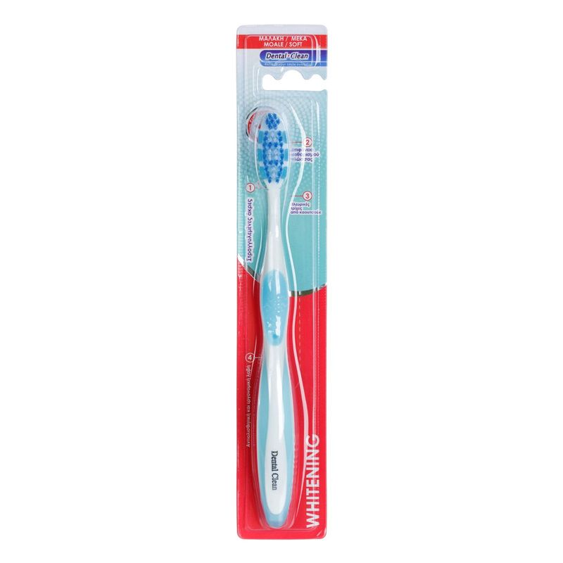 Ingrijire personala si Cosmetice - Igiena dentara - Periute de dinti clasice - Periuta de dinti, dental clean, whitening, fire medii, albastru - Infinity.ro
