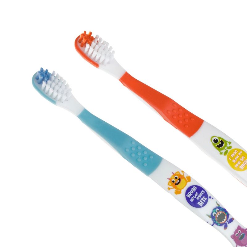 Ingrijire personala si Cosmetice - Igiena dentara - Periute de dinti clasice - Periuta de dinti, lifetime, model monstri, set 2 bucati, multicolor, varsta 3+ ani - Infinity.ro