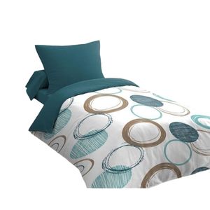 Husa de pilota HOME LINGE PASSION Verde Cercuri 140 x 200 cm