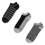 Fashion, accesorii si bijuterii - Barbati - Lenjerie si pijamale barbati - Sosete si ciorapi barbati - Sosete barbati set 3 perechi, scurte, multicolor, dungi - Infinity.ro