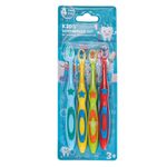 Ingrijire personala si Cosmetice - Igiena dentara - Periute de dinti clasice - Periuta de dinti pentru copii, set 4 bucati, cap mic rotunjit, multicolor - Infinity.ro
