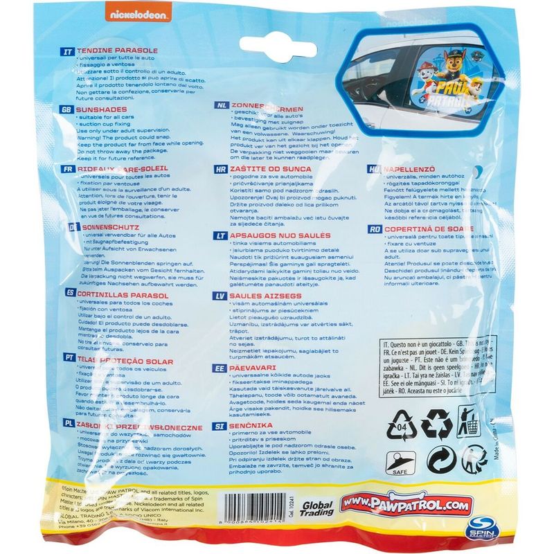 Auto si Moto - Piese auto si accesorii - Caroserie - Alte accesorii caroserie - Parasolar lateral The Paw Patrol CZ10241 2 Piese 44 x 35 cm - Infinity.ro