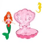 Jucarii, Copii si Bebe - Jucarii si jocuri - Papusi si accesorii - Papusi - Set papusi sirena in scoica, 3 bucati, multicolor, par lung, coada si stea de mare - Infinity.ro