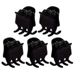 Fashion, accesorii si bijuterii - Femei - Accesorii femei - Accesorii pentru par femei - Set clame de par, model mat, culoare neagra, 5 bucati - Infinity.ro