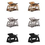 Fashion, accesorii si bijuterii - Femei - Accesorii femei - Accesorii pentru par femei - Set clame par, multicolor, patrate, 3.5 x 2.5 cm, 6 bucati - Infinity.ro