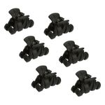 Fashion, accesorii si bijuterii - Femei - Accesorii femei - Accesorii pentru par femei - Set clame de par, model zigzag, negru, 3.5cm, 6 bucati - Infinity.ro
