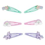 Fashion, accesorii si bijuterii - Copii - Accesorii copii - Accesorii pentru par copii - Set clame par, 3d unicorn, multicolor, metal, 6 bucati - Infinity.ro