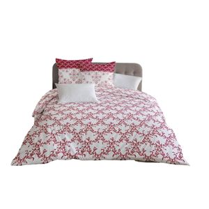 Husa de pilota HOME LINGE PASSION Alb Bordo 220 x 240 cm
