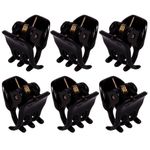 Fashion, accesorii si bijuterii - Femei - Accesorii femei - Accesorii pentru par femei - Set clame par, 6 buc, negru, dimensiune 1cm, plastic - Infinity.ro
