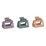 Fashion, accesorii si bijuterii - Femei - Accesorii femei - Accesorii pentru par femei - Clame de par, set 3 bucati, multicolor, mat, dimensiune 6 cm - Infinity.ro