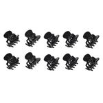 Fashion, accesorii si bijuterii - Femei - Accesorii femei - Accesorii pentru par femei - Set clame par, model 2 cm, negru, plastic, 10 bucati - Infinity.ro