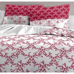 Husa de pilota HOME LINGE PASSION Alb Bordo 240 x 260 cm