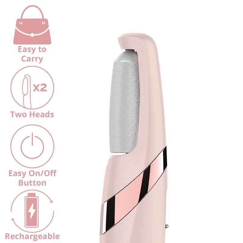 Ingrijire personala si Cosmetice - Manichiura si pedichiura - Accesorii - Electric Callus Remover FLAWLESS Pedi Roz - Infinity.ro