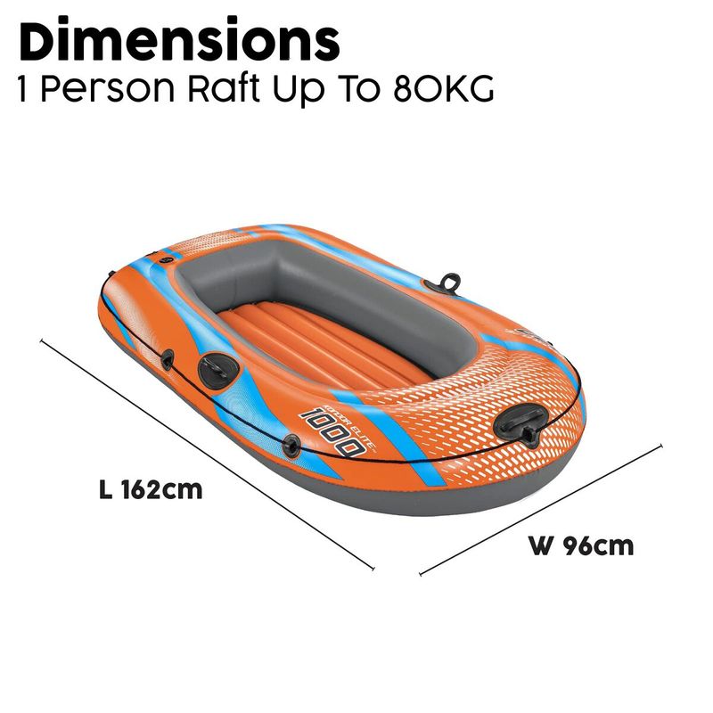 Auto si Moto - Ambarcatiuni - Barci - Barci gonflabile - Barca Gonflabila Bestway Kondor Elite 1000 162 x 96 x 29 cm - Infinity.ro