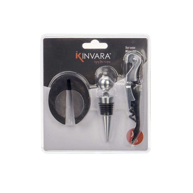 Casa si Gradina/Bucatarie si vesela/Accesorii bar/Tirbusoane si dopuri - Set de Accesorii pentru Vin Otel inoxidabil polipropilena (24 Unitati) 3 Piese - Infinity.ro