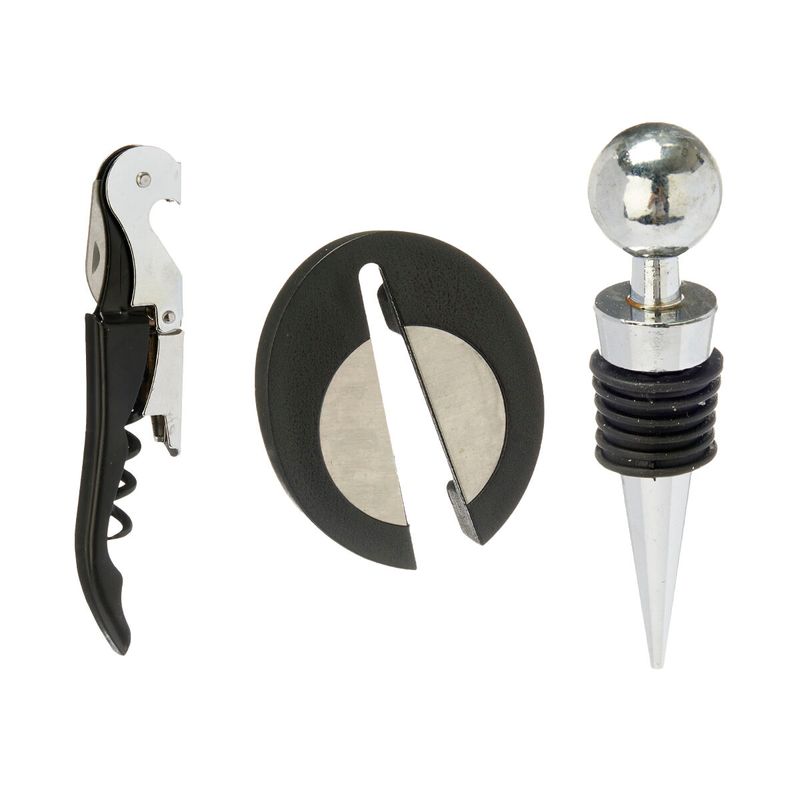 Casa si Gradina/Bucatarie si vesela/Accesorii bar/Tirbusoane si dopuri - Set de Accesorii pentru Vin Otel inoxidabil polipropilena (24 Unitati) 3 Piese - Infinity.ro