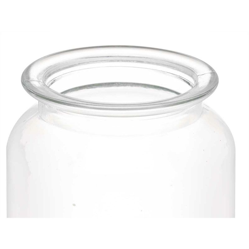 Casa si Gradina - Bucatarie si vesela - Organizare si depozitare bucatarie - Borcane si capace - Borcan Transparent Sticla 600 ml (12 Unitati) Cu Capac - Infinity.ro