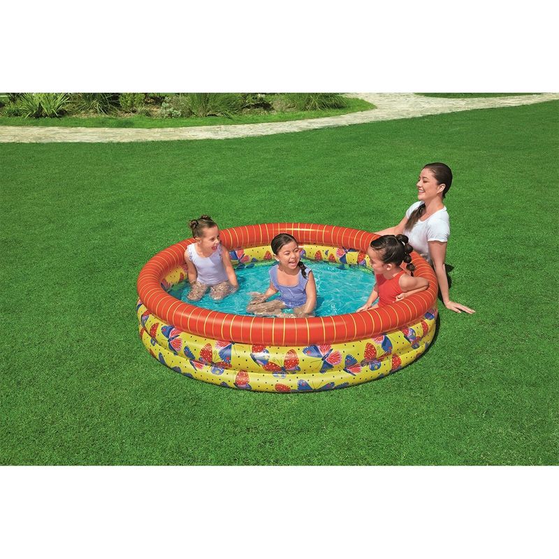 Jucarii, Copii si Bebe - Jucarii si jocuri - Jucarii de exterior - Jucarii pentru plaja si nisip - Piscina Gonflabila pentru Copii Bestway Fluturi 168 x 38 cm - Infinity.ro